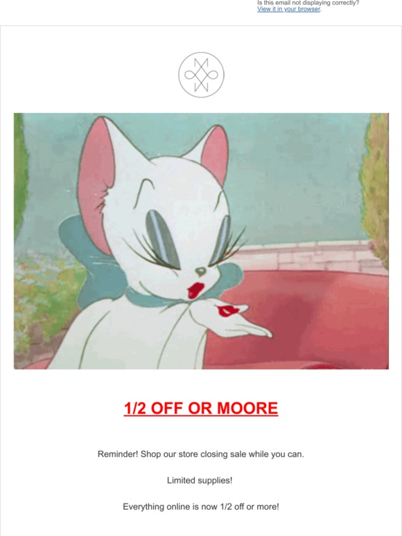 REMINDER! 1/2 Off Sitewide! Store Closing Sale 💋