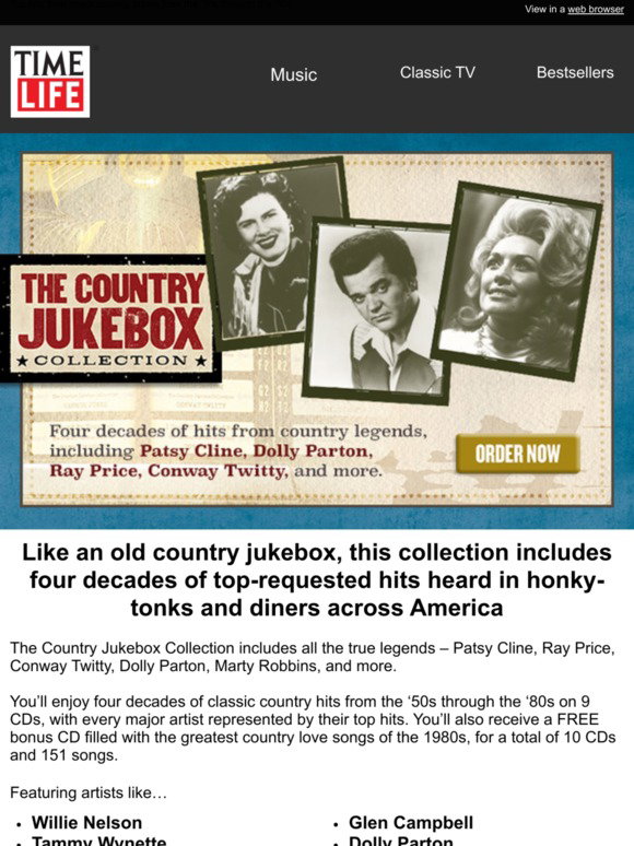 Country Jukebox Collection TimeLife: Back by popular demand! The Country Jukebox Collection is now ...