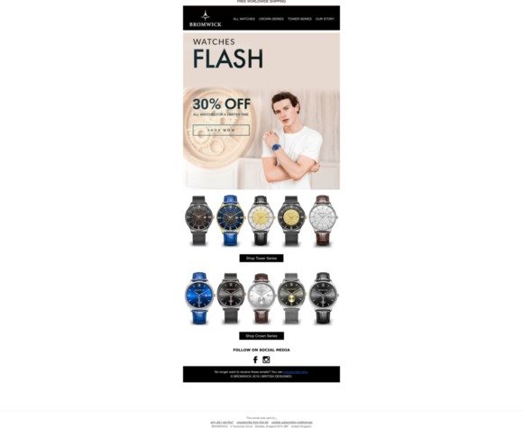 ⚡ Flash Sale - 30% off All Watches