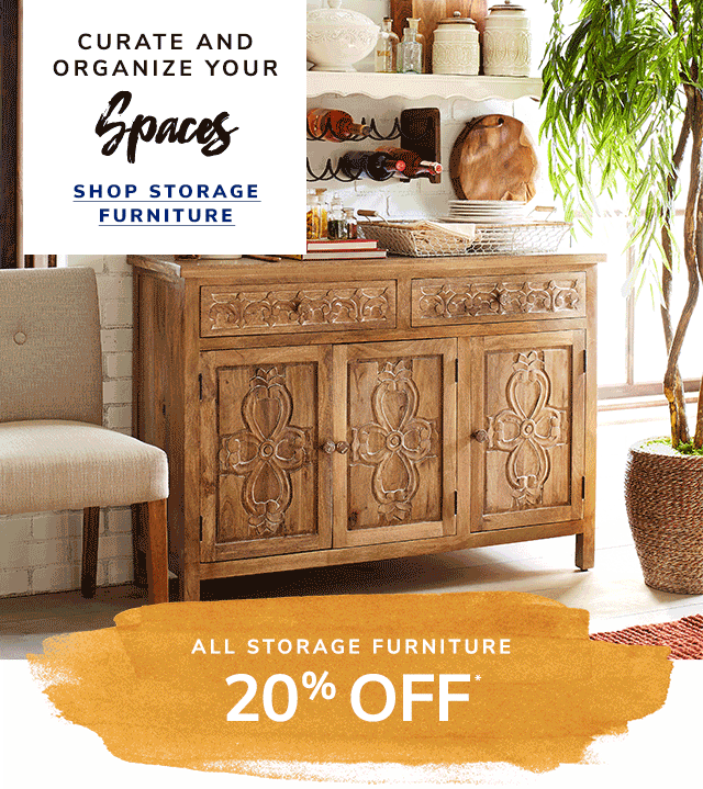 Pier 1 Get it together 20 off storage furniture. Milled
