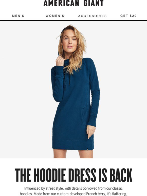American Giant: The Hoodie Dress is 