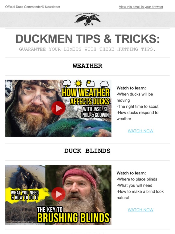 Official Duck Commander Outlet Store: Guarantee Your Limits With These