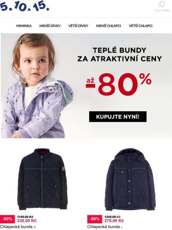 ★ Teplé bundy za atraktivní ceny ★