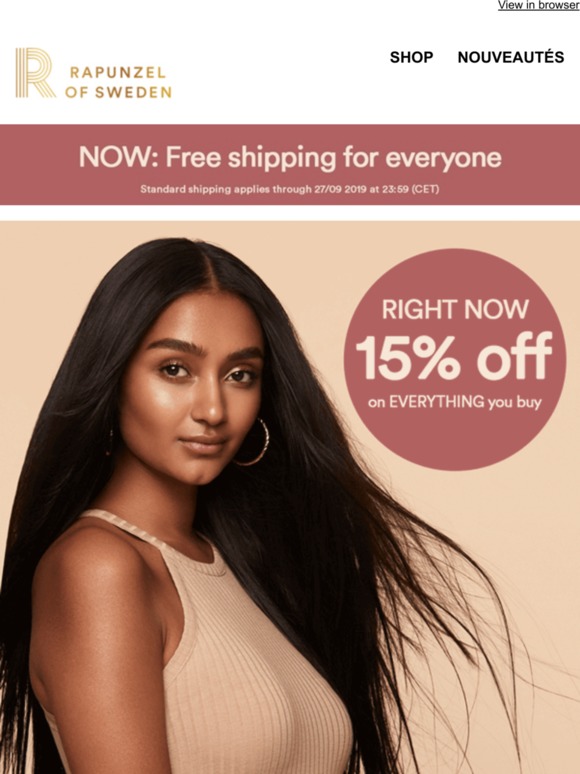15% off the entire range! Rapunzel celebrates 12 years