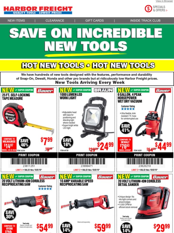 Harbor Freight Tools: Check Out Our HOT NEW TOOLS | Milled