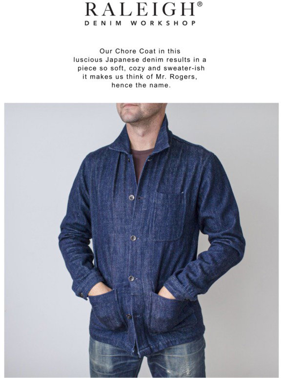 Raleigh Denim: Chore Coat with a Side 