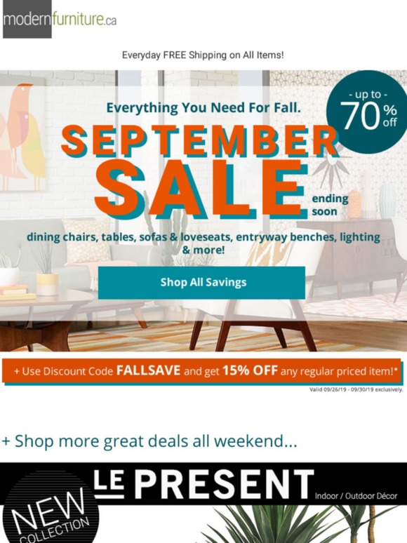 September Sale - FINAL WEEKEND - Up to 70% OFF!