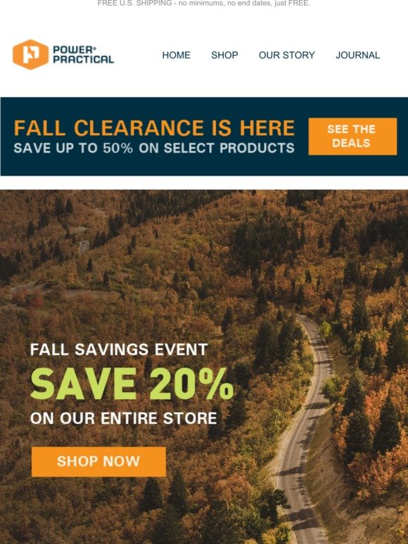 Fall Savings Event + Clearance