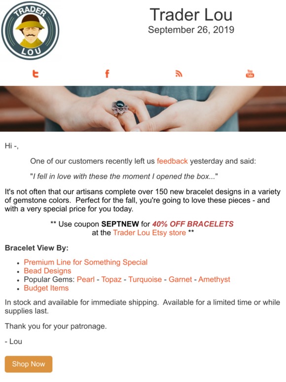 Bracelets are Back! Popular Fall Gems and Sterling Silver - See 40% OFF Coupon