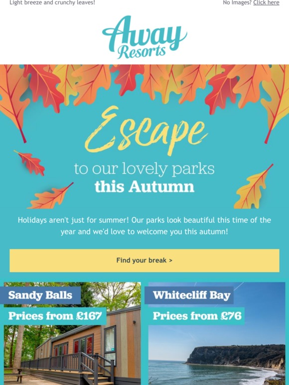 Treat yourself to an autumn get away with these amazing deals!