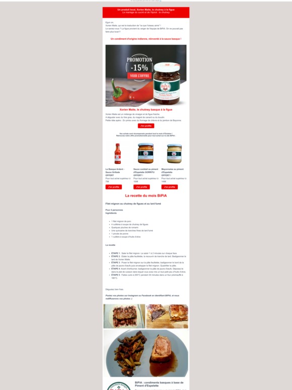 Un produit local, Xorien Maite, le chutney à la figue