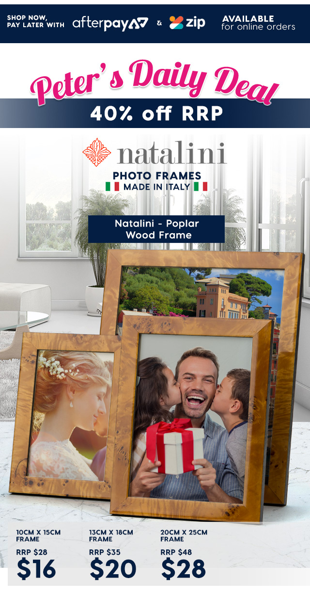 Natalini 4 X 6 Antracite Double Border Wooden Frame Made in Italy Natalini 4 X 6 Antracite Double Border Wooden Frame Made in Italy