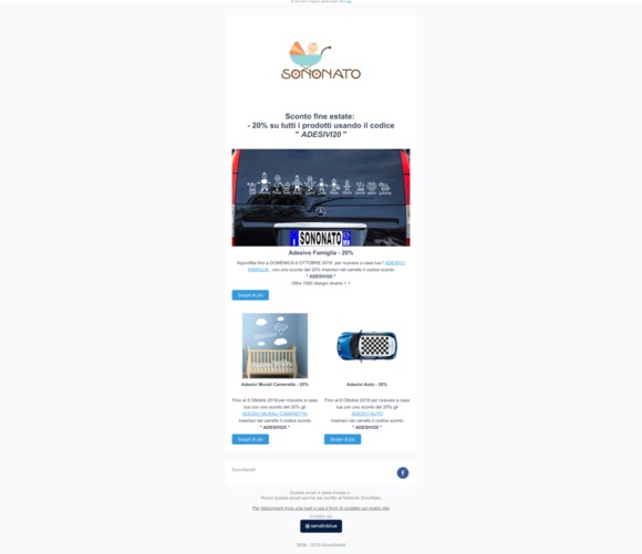 tutti i prodotti da - 20% al -50%