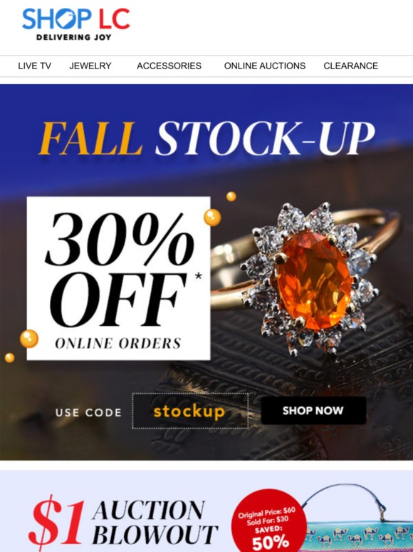 Get set for fall with 30% off online orders!