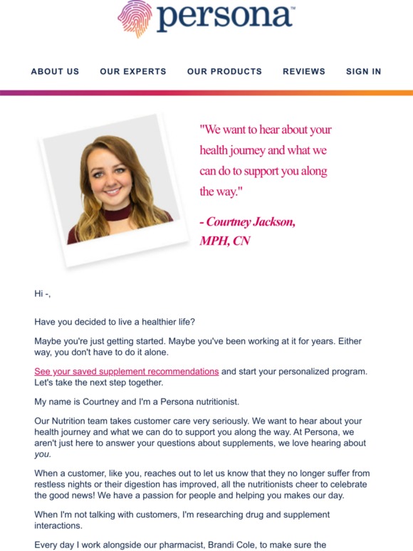 You have nutritionists by your side