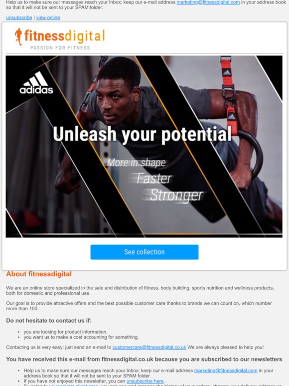 Adidas. For athletes like you -