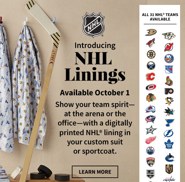 jos a bank nhl linings