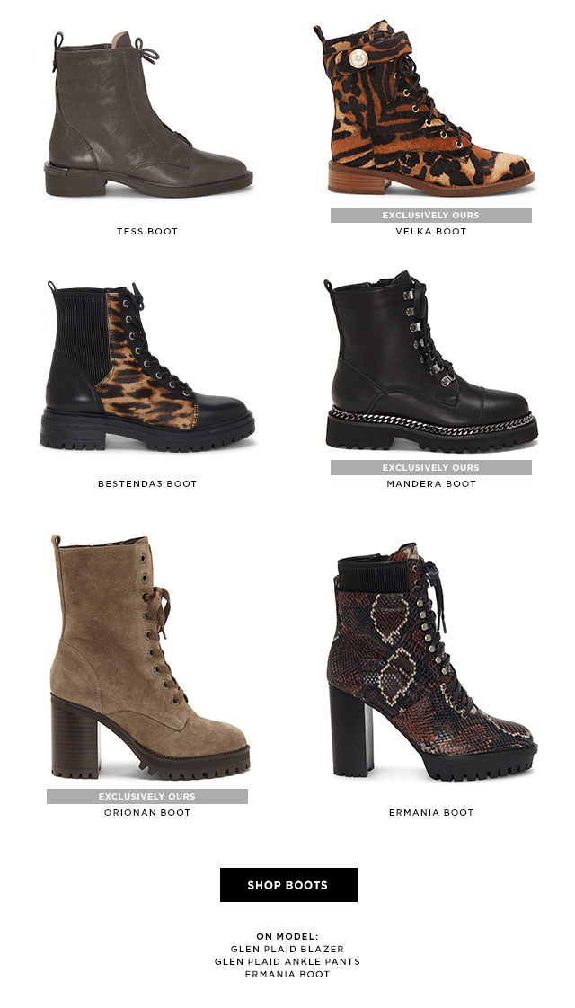 vince camuto combat boots