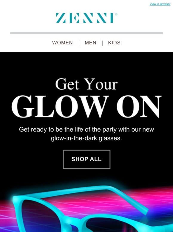 Zenni Just In GlowintheDark Glasses Milled