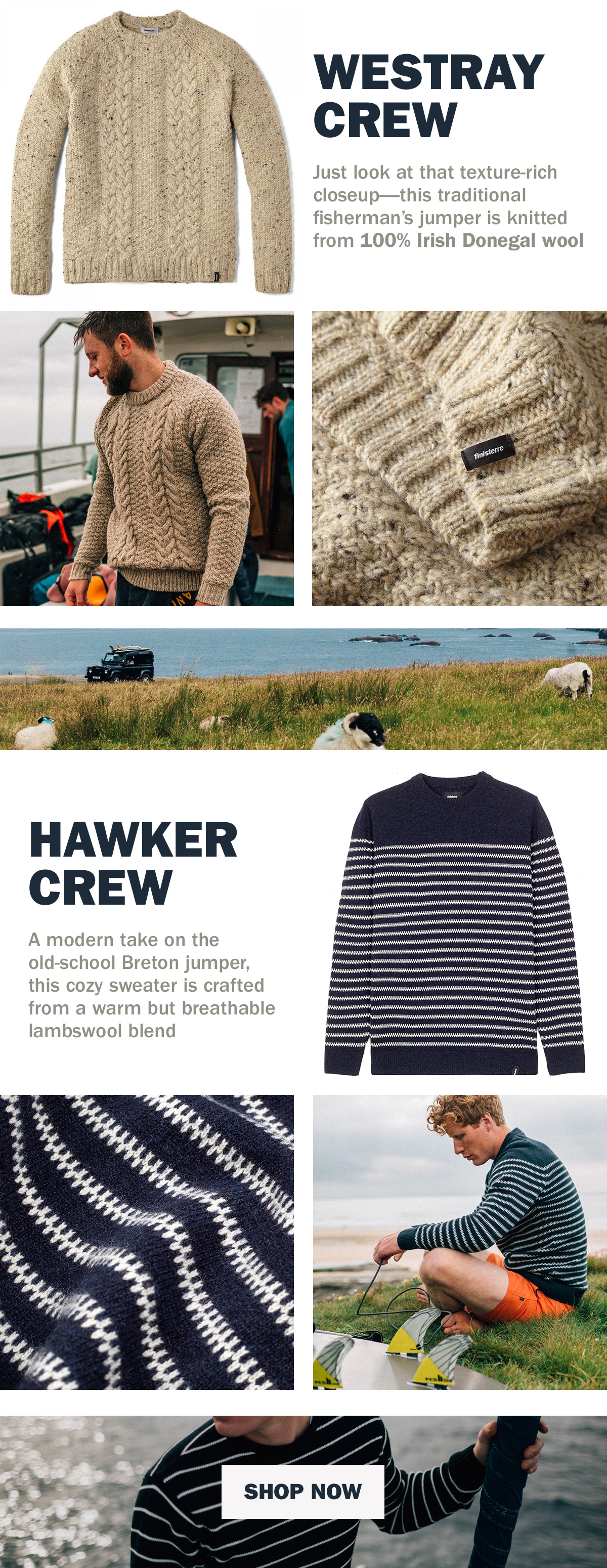 finisterre westray crew