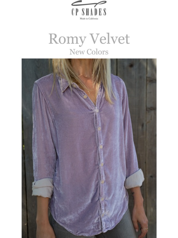 cp shades velvet shirt