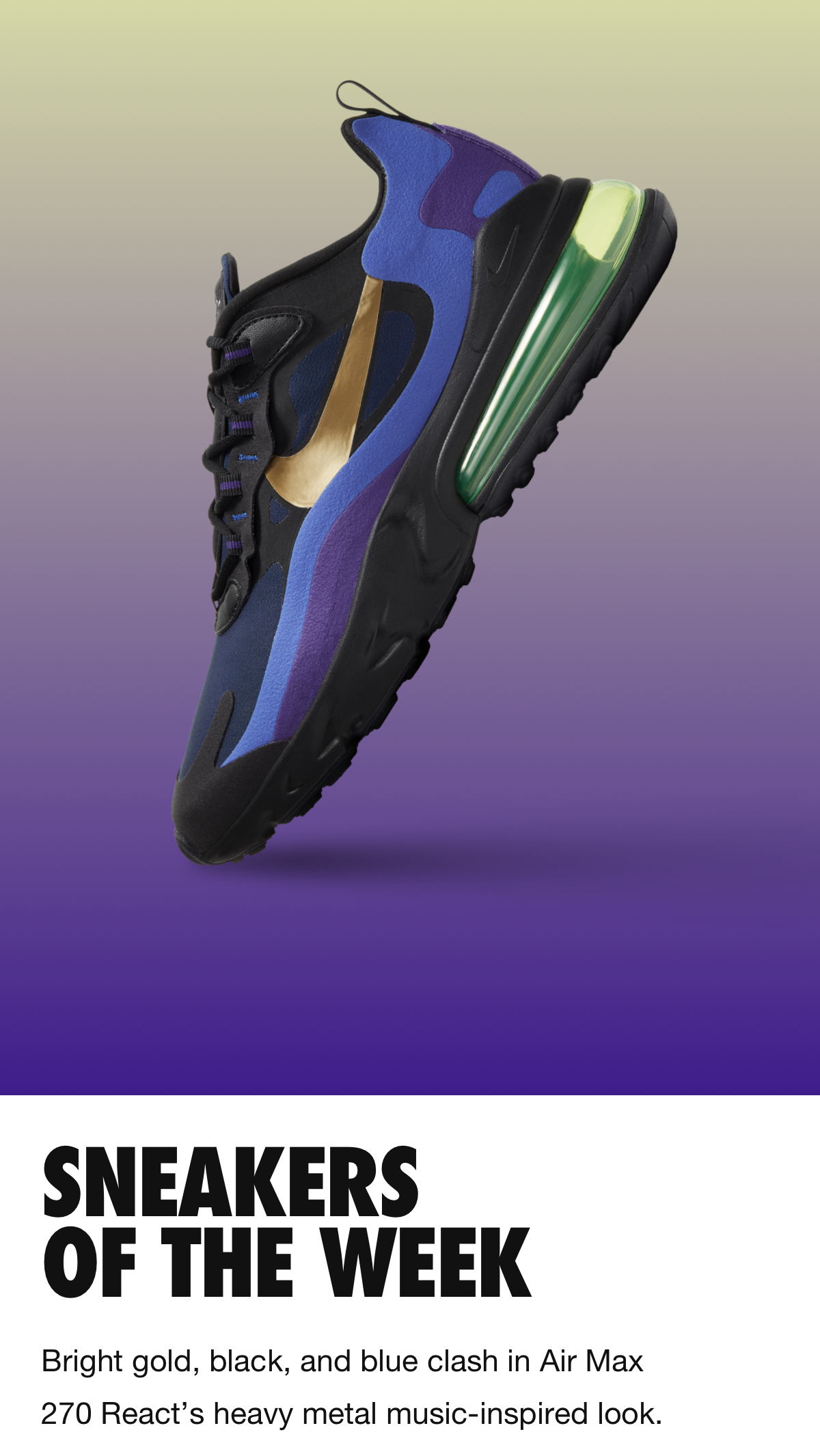 nike air max 270 react heavy metal
