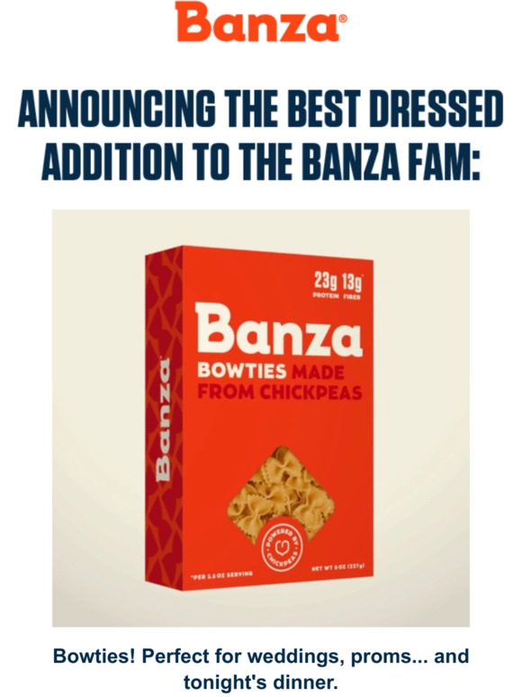 Introducing Banza Bowties!