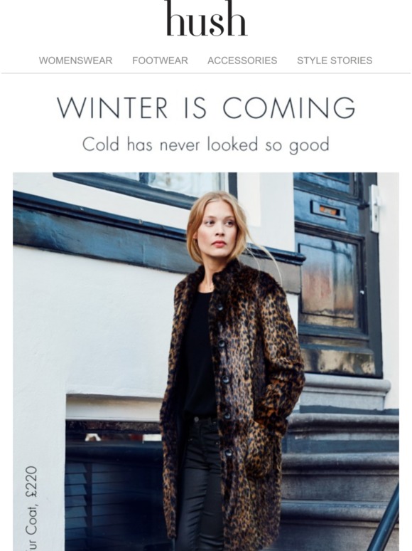 Hush Homewear Winter Coats Cold has never looked so good Milled