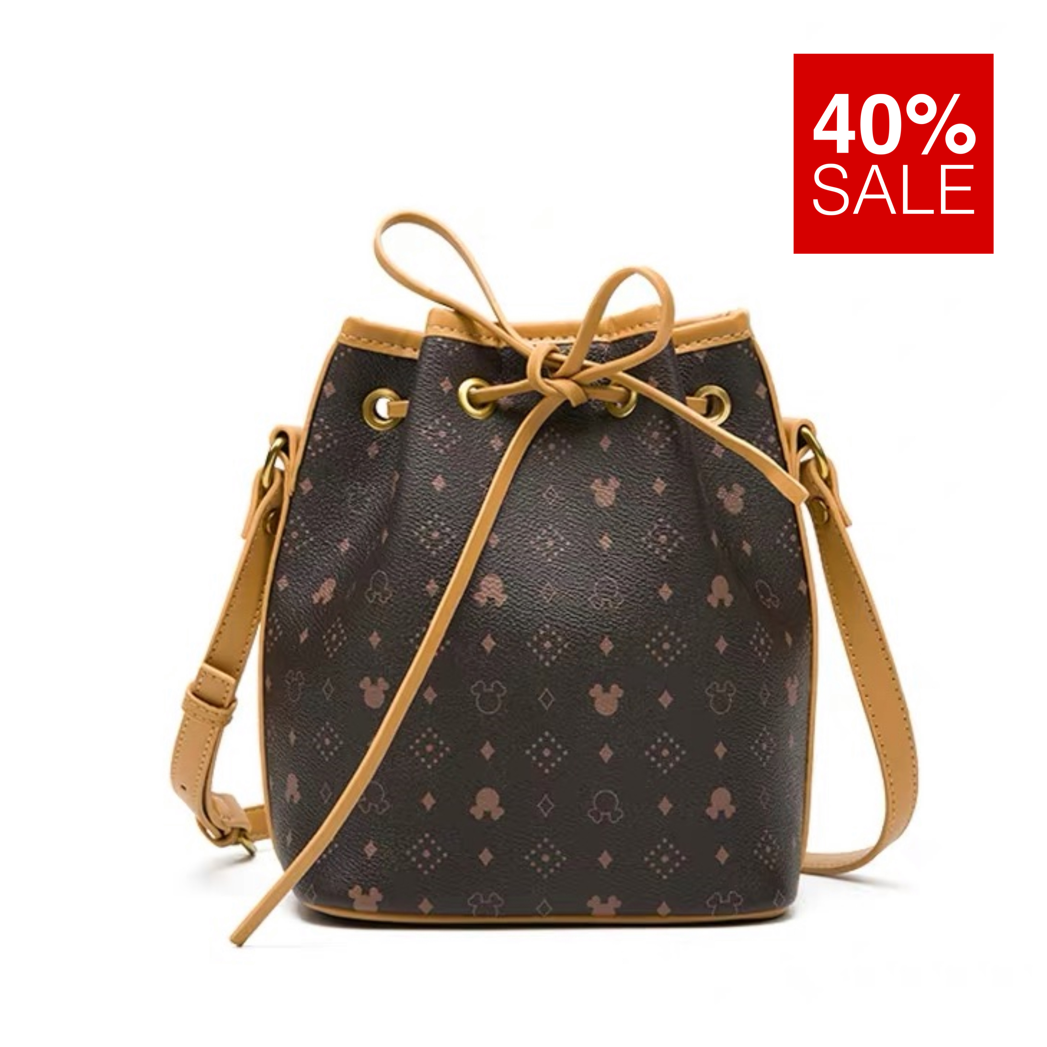 mickey classic leather handbag