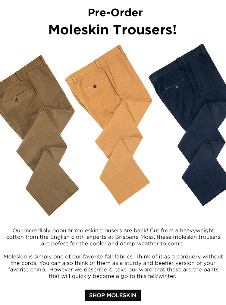 Brisbane moss moleskin trousers Clearance
