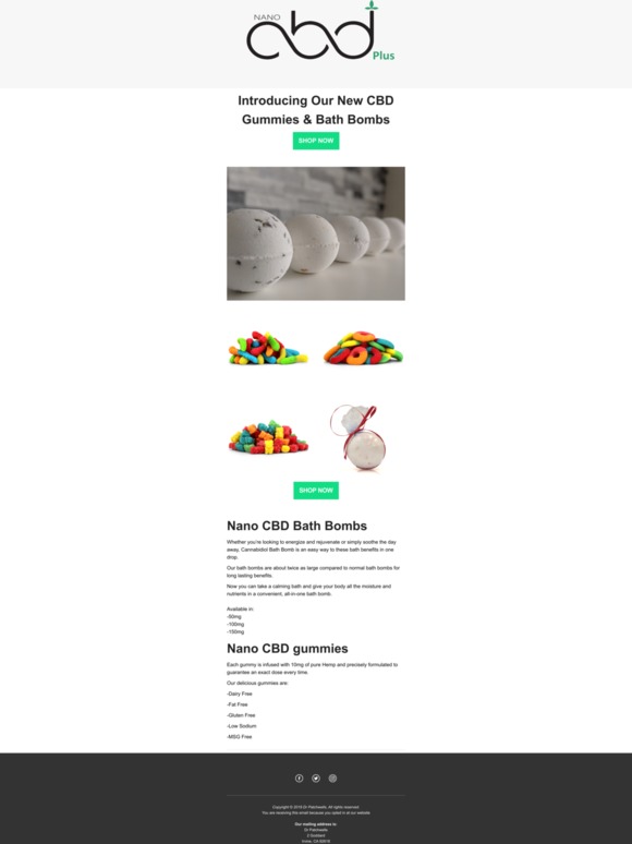 Introducing NEW CBD GUMMIES & BATH BOMBS