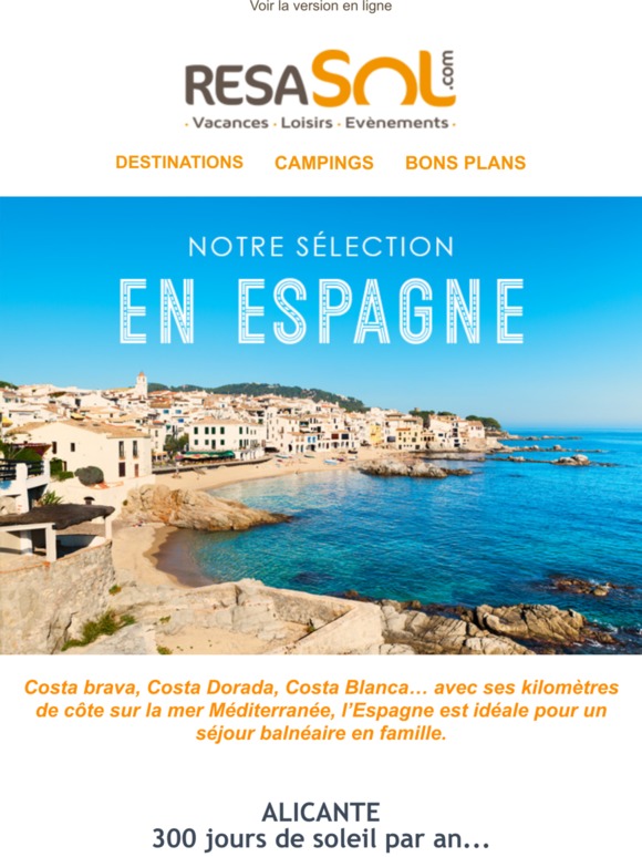 À la Toussaint, partez sous le ☀ de l'Espagne ! Découvrez notre sélection 😁