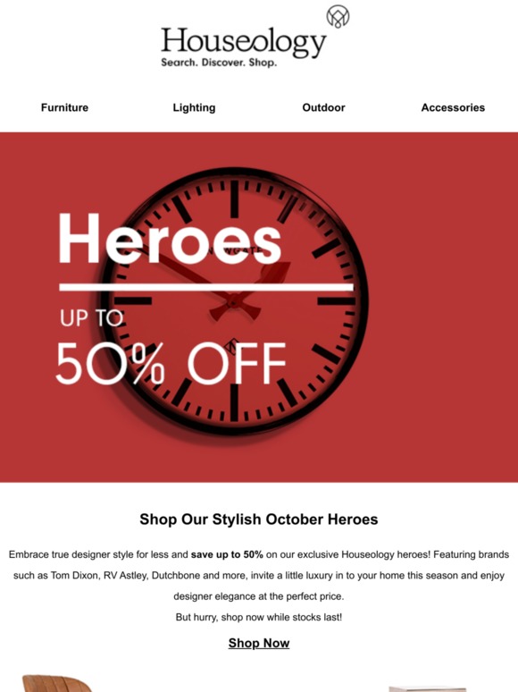 Save Up to 50% On Our October Heroes!