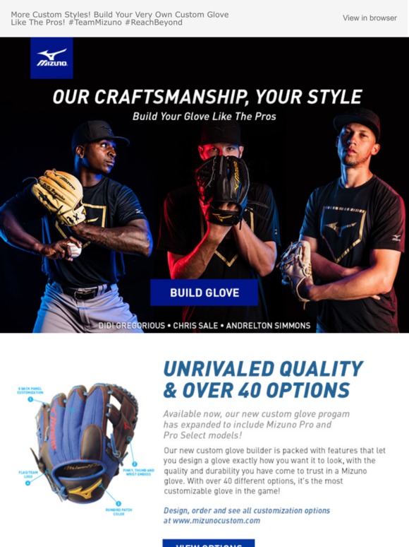 mizuno glove builder