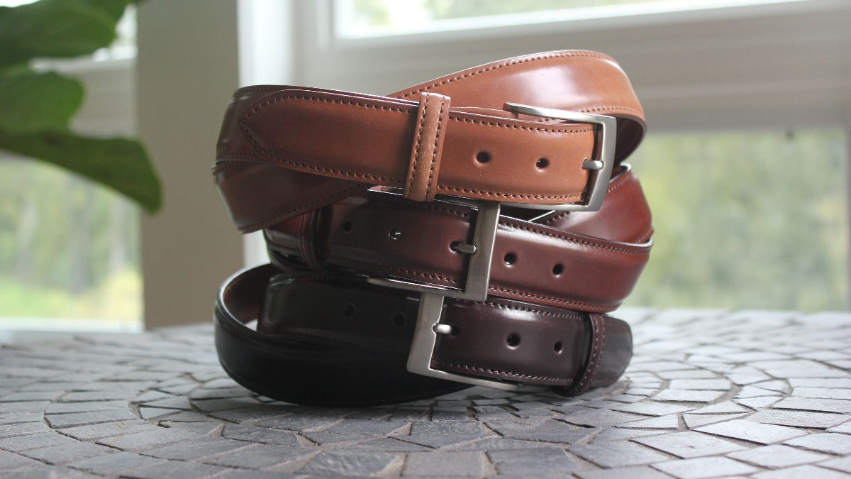 shell cordovan belt