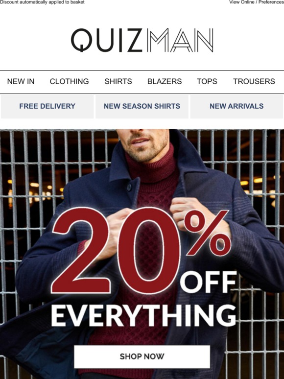 20% OFF EVERYTHING 🚨 Refresh your autumn wardrobe 🍂