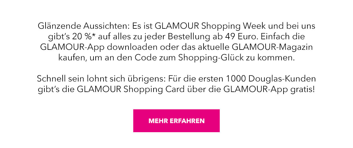 Douglas 20 Auf Alles Zur Glamour Shopping Week Milled