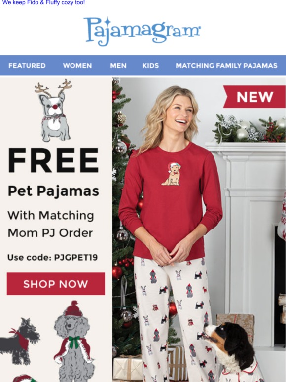 Pajamagram FREE Pet Pajamas! 💤 + 🐶 = 😍 Milled