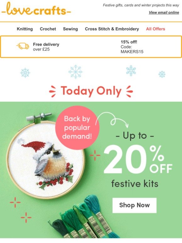 Up to 20% off Festive Kits | You loved it so we brought it back! 
