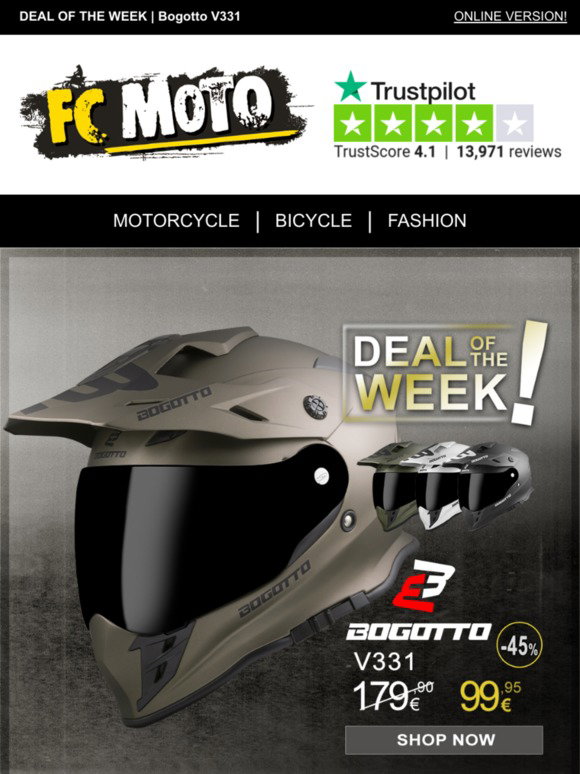 Fc-Moto.De: 📢 DEAL OF THE WEEK | Bogotto V331 | Milled