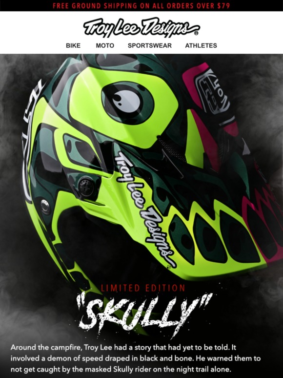 troy lee designs skully helmet