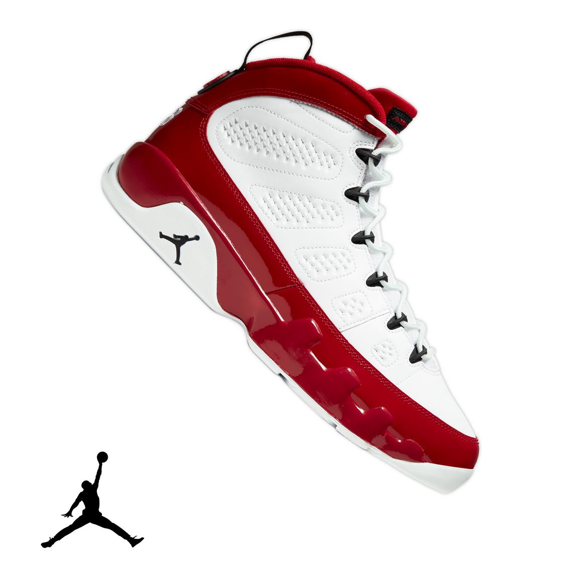 white black gym red retro 9