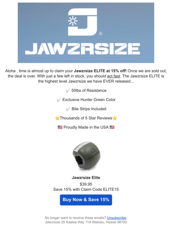 jawzrsize in stores near me