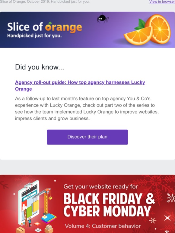 October newsletter: Boost conversions with visitor behavior