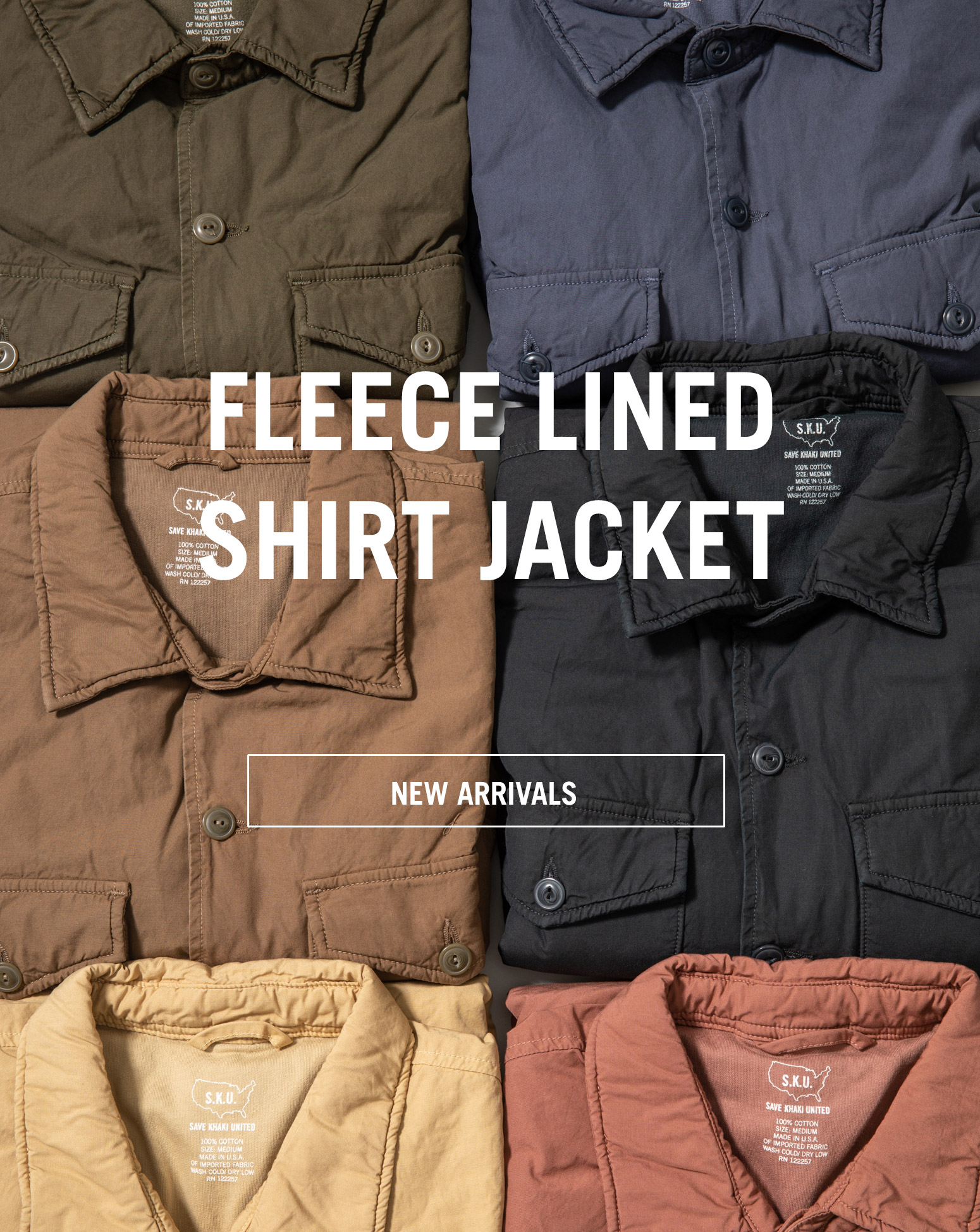 fleece lined shirt jacket