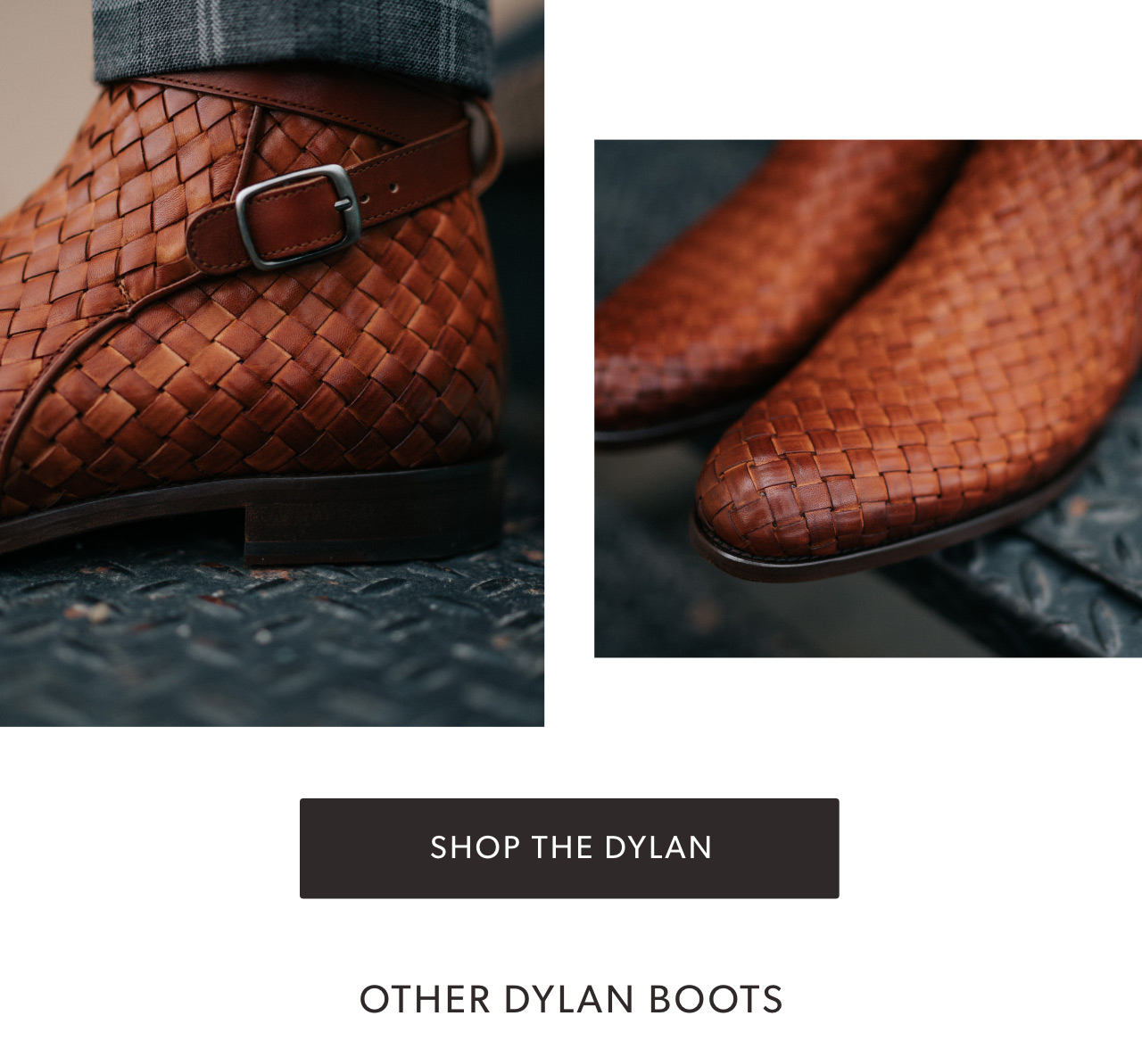 the dylan boot in woven