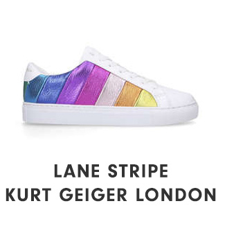 kurt geiger lane stripe trainers