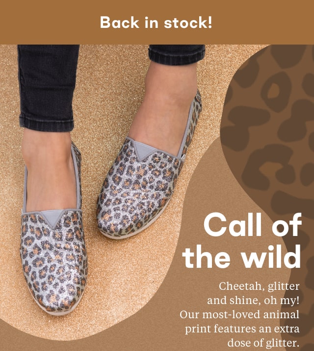 glitter cheetah print women's classics