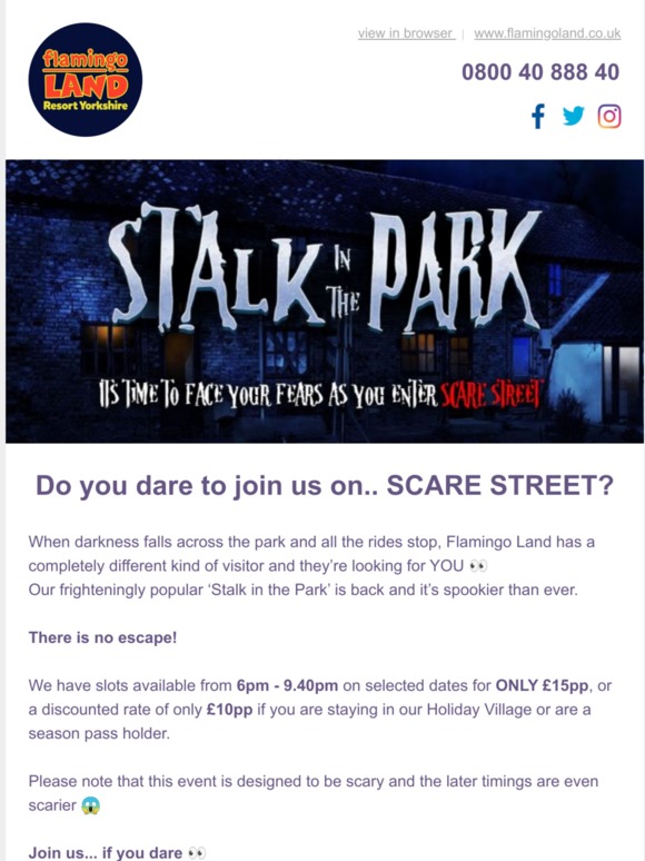 Join us... if you dare
