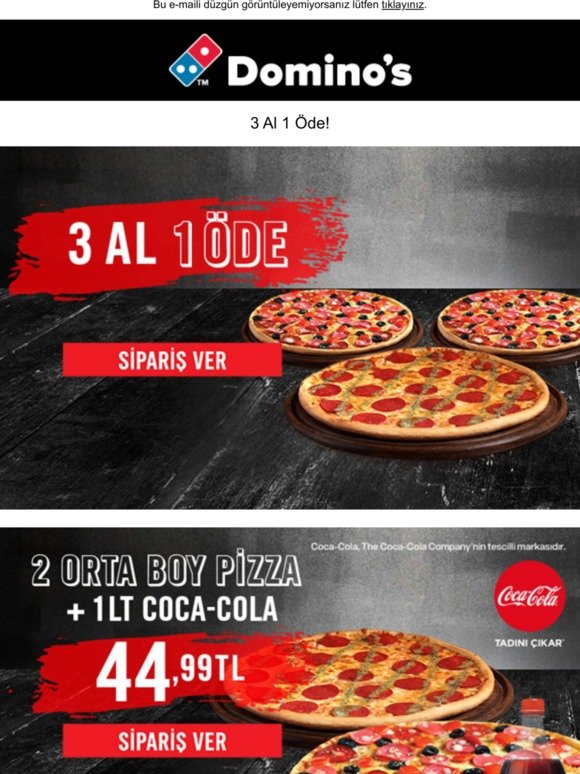 Dominos Cps Orta Boy Dopdolu Pizza 9 90 Tl Milled